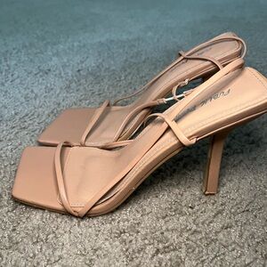 Tan Public Desire Heels